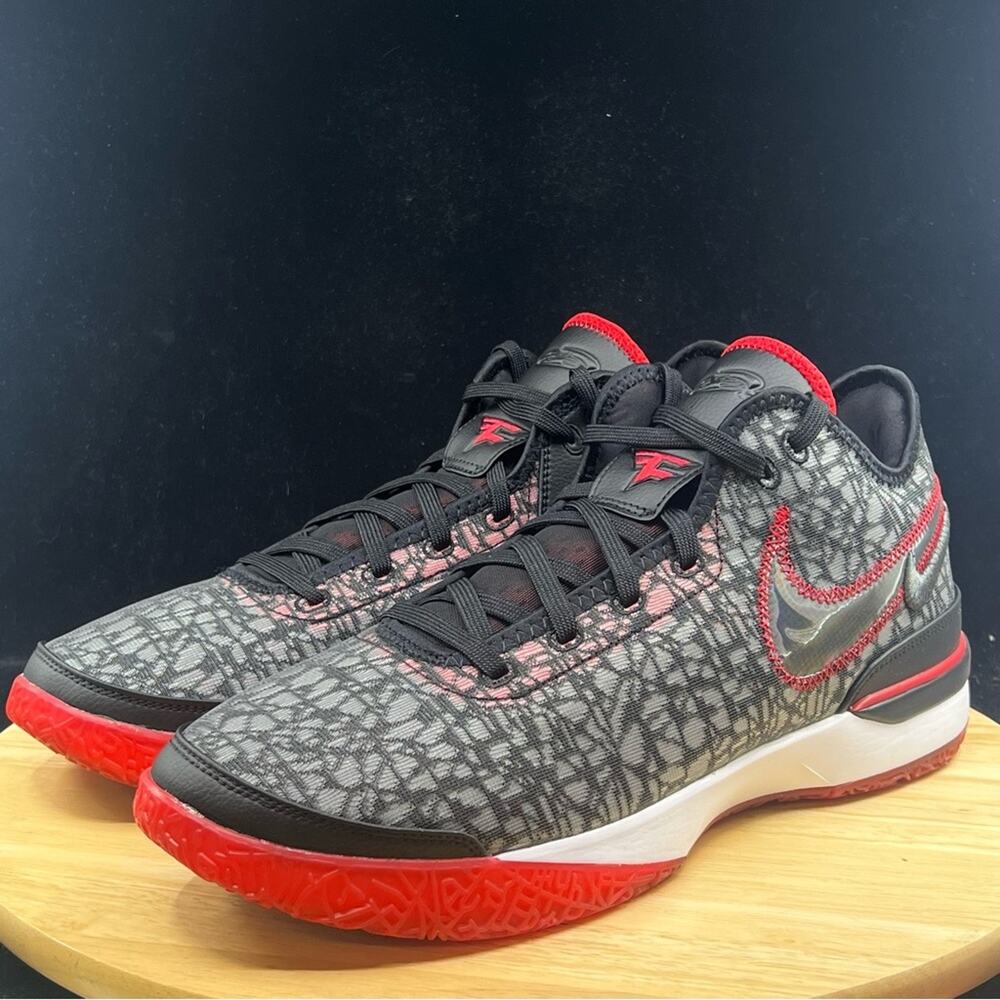 Nike Zoom LeBron NXXT Gen Black Red White DR8784 001 Men's Size 14 - Picture 1 of 8